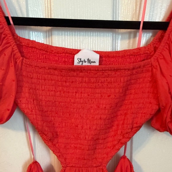 Trendy Boutique Orange Mini Dress - Picture 3 of 7